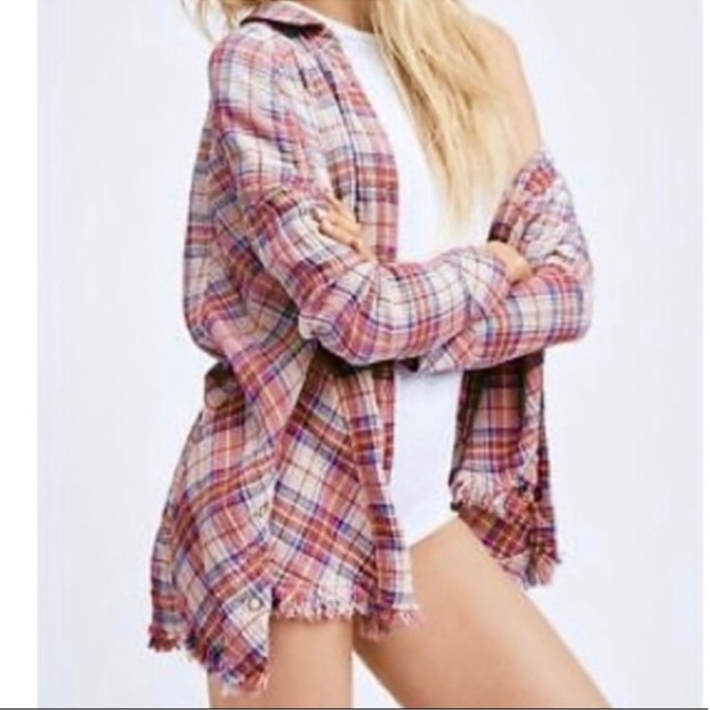 FREE PEOPLE: Juniper Ridge Flannel In Tea Combo. NWOT